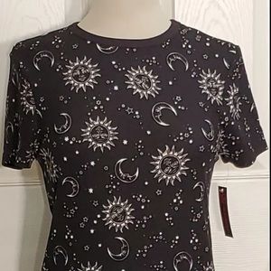 This is never worn NO Boundaries celestial black shirt